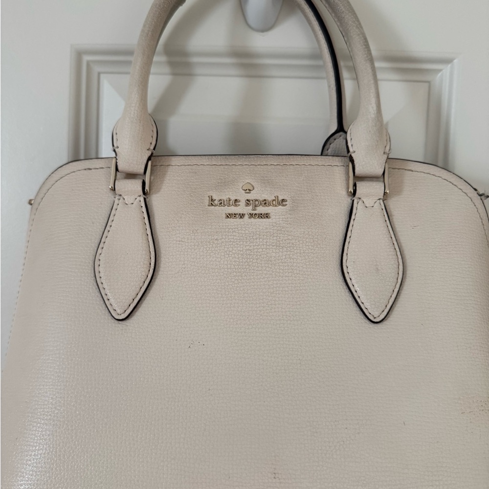 Kate Spade Ivory purse with satchel.